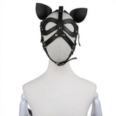 Bondage Leather Cat Mask With Ears